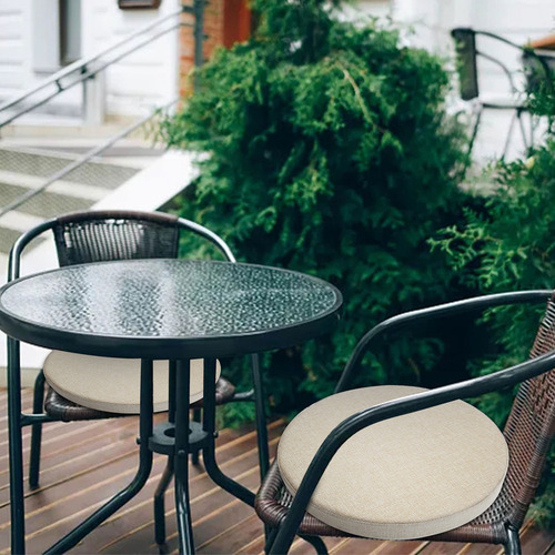 Cojín De Silla De Patio Para Sofá De Jardín, Silla Redonda D