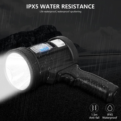 Linterna De Mano Led Spot Light Foco 9000 Lúmenes Y