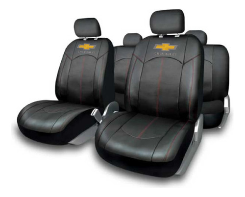 Cubreasiento Funda Ecocuero Chevrolet Alta Calidad Bordado