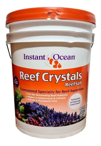Sal Marina Instan Ocean Reef Cristal 160gal / 600lts Oferta