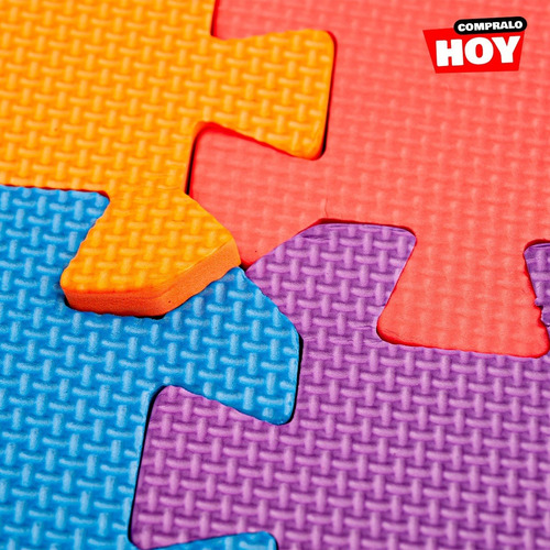 Imagen 5 de 10 de Piso Goma Eva Encastrable Alfombra Antideslizante Infantil