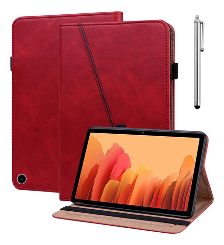 Funda Kindle Fire Max 11 - Pu Leather, Estuche Soporte, Rojo