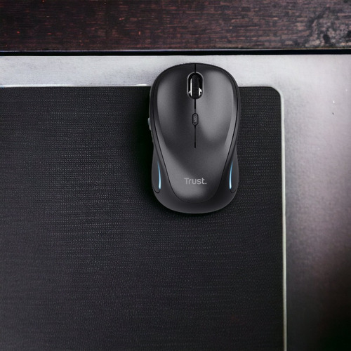 Mouse Inalambrico Trust Yvi Fx Retroiluminado Black 22333-03