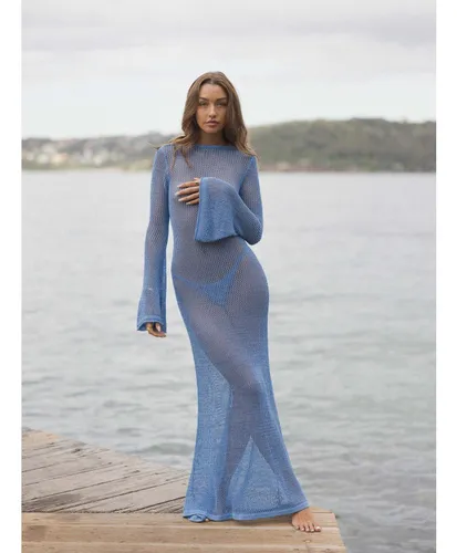 Amazon Europe - Ropa Para Mujer, Nuevo Vestido Largo De Punt