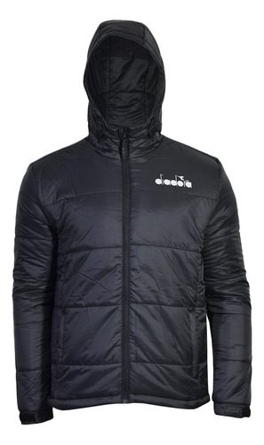 Campera Diadora Puf Hombre Negro