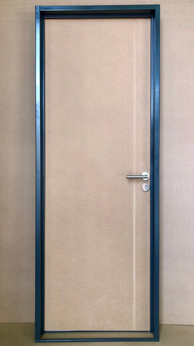 Puerta Placa Con Buñas Mdf 80/90 Tabique 15 Chapa 22
