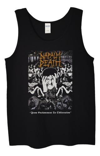 Polera Musculosa Napalm Death From Enslave Metal Abominatron