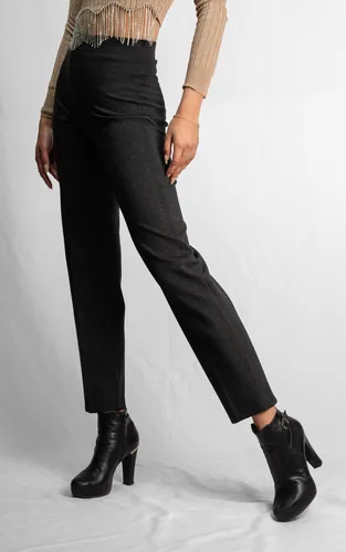 Pantalon De Vestir Gris Mujer