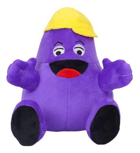 Grimace Shake Yellow Hat Peluche Muñeca Navidad Regalo 22cm