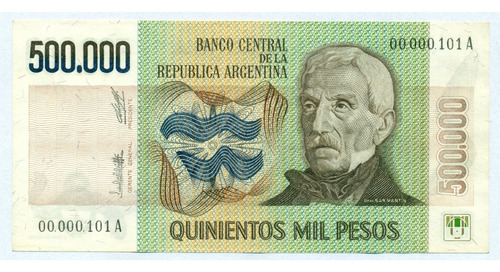Pesos Ley 500000 Número Bajo Binumeral Binario Sin Circular