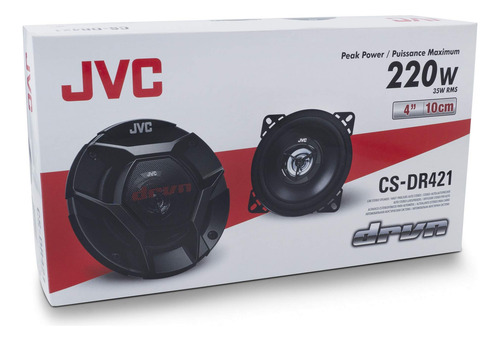 Cornetas 4 Pulgadas Jvc 220 Watts 35 Rms Cs-dr421