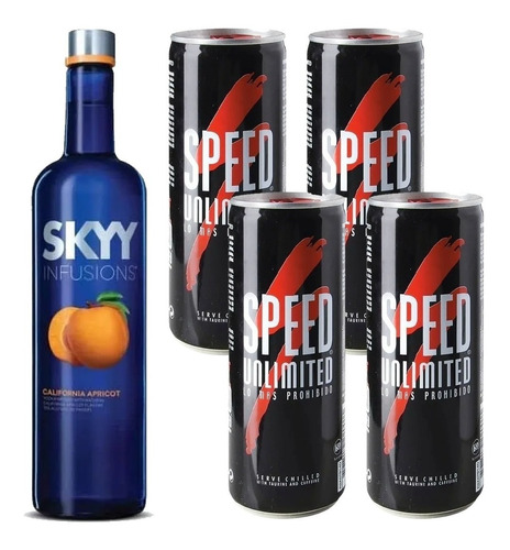 Vodka Skyy Apricot Infusions + Speed Unlimited 01almacen
