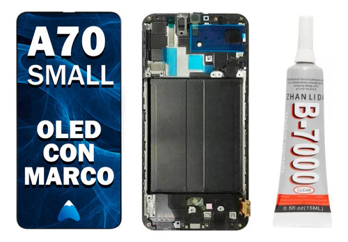 Modulo Pantalla Para Samsung A70 A705 Marco Oled + Pegamento