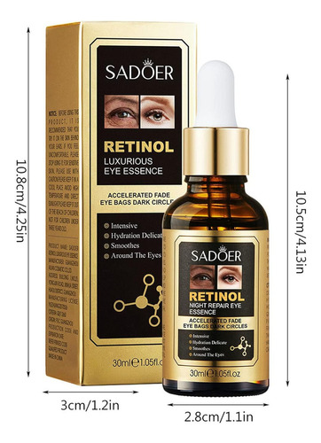 Serum Contorno De Ojos Con Retinol Anti Ojeras Antiedad