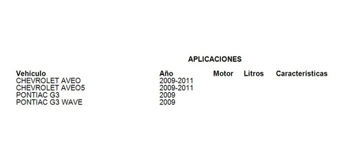 Bujia Estandar Chevrolet Aveo 2009 Ac Delco