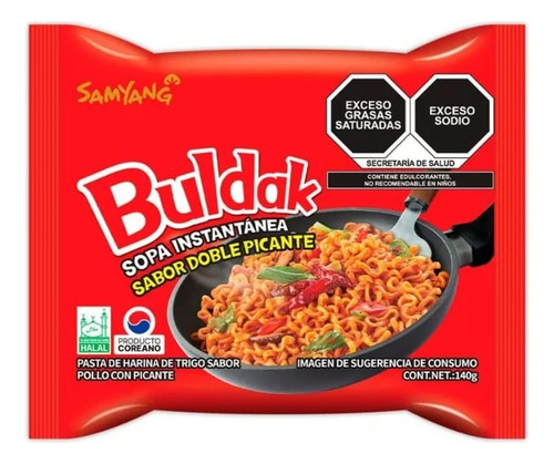 Ramen Coreano Samyang Hot Chicken 2x Spicy Sabor Pollo 140g