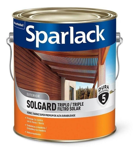 Verniz Solgard Triplo Filtro Solar Natural 3,6l Sparclack