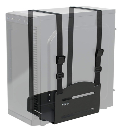 Soporte De Pared Universal Para Cpu | Acero / Negro | Cor...