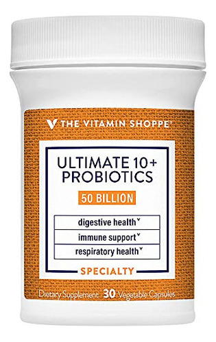 The Vitamin Shoppe Ultimate 10+ Probióticos, 50 Mil Millone