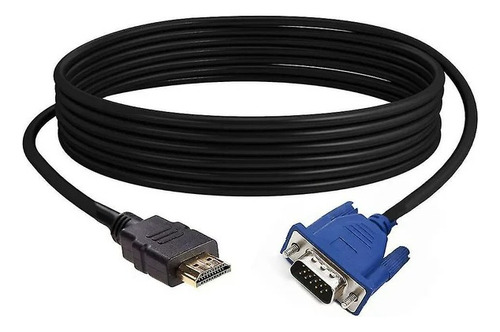 Cable Adaptador Hdmi Hdtv A Vga Convertidor Hdmi A Vga 3 Mts