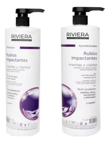 Shampoo + Acondicionador Rubios Impactantes Cabellos Teñidos