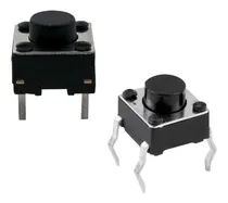 Comprar Botón Pulsador Push Button De Presión Toque Simple 4 Pines