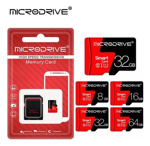 Memoria Micro Sd 16gb Microdrive Clase 10 Sellada