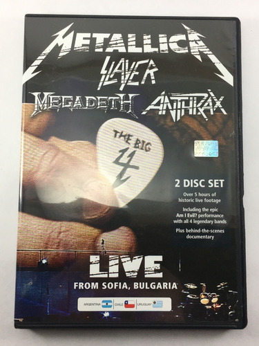 Dvd Metallica Slayer Megadeth Anthrax Big Four