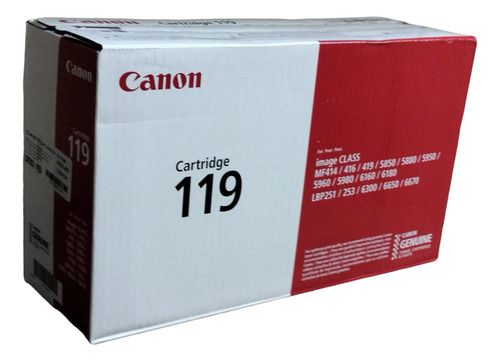 Toner Canon 119 Para Imageclass Mf5950dw,mf5960dn