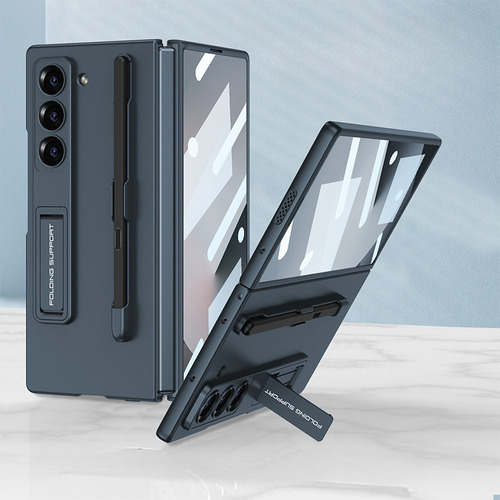 Z Fold6 Funda De Teléfono Con Soporte De Carcasa Dura