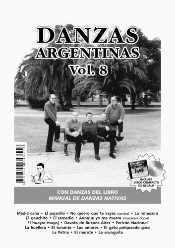 Danzas Argentinas Vol. 8 (librito+cd De Herencia Nativa)