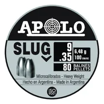 Comprar  Apolo Slug 9mm .35 Balines Puntas 100 Gr Lata X 80 Aire 