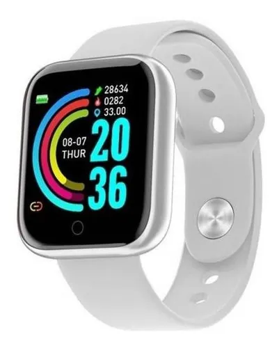 Rel gio Inteligente Smartwatch D20 Branco Para Poco X3 Pro