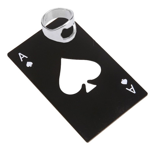 Combo Destapador Carta Poker + Anillo  Descorchador  Cerveza