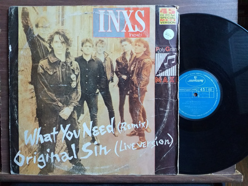 Inxs - What You Need (remix) - Maxi Vinilo 45 Rpm Año 1986 