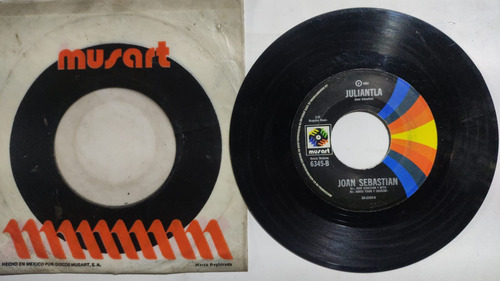 Joan Sebastian Juliantla Contigo O Sin Ti Ep 45 Rpm Sencillo (Usado)