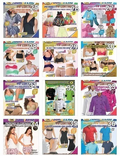 Imagen 3 de 10 de Promo Pack 2 Patrones Soryferc Ya Cortados