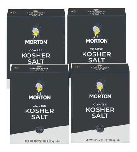 Sal Gourmet Morton Kosher 4 Cajas De 1.36 Kilos *importado**