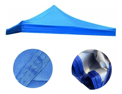 Carpa Lona Repuesto Toldo 3x3 Impermeable Filtro Uv Azul