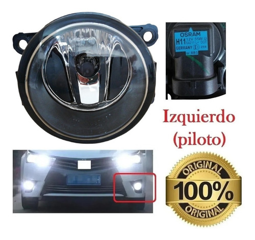 Faro Niebla Origin Halogen Izquierdo Peuge Partner 2017 2018