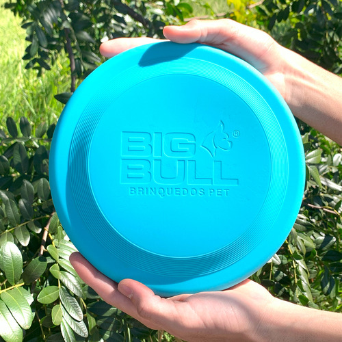 Brinquedo Para Cachorro Frisbee Profissional Super Divertido Cor Azul Bebê