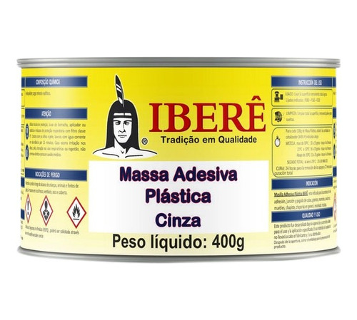 Massa Plástica Cola Mármore Cuba Pequenos Reparos Metal Auto