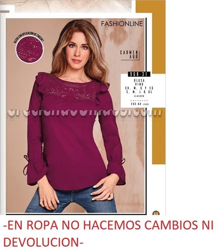 Blusa Cklass 968 31 Vino . Outlet saldos Mchn MercadoLibre