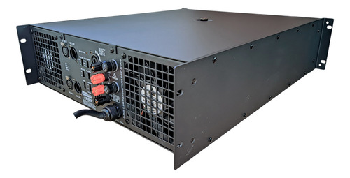 Amplificador Eurosound Hx6000 (6000w 4ohms Bridge) Clase H Color Plateado Potencia De Salida Rms 6000 W