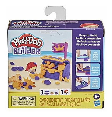 Manualidades - Play-doh Builder Treasure Chest Toy Kit De Co