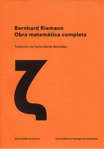 Libro Bernhard Riemann. Obra Matematica Completa - Gomez