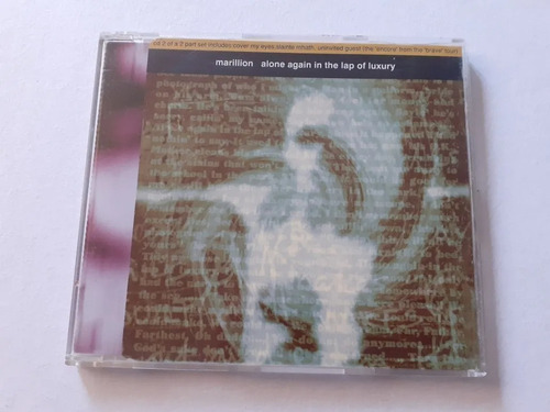 Cd Marillion Alone Again In The Lap Of Luxury Cd2 Single