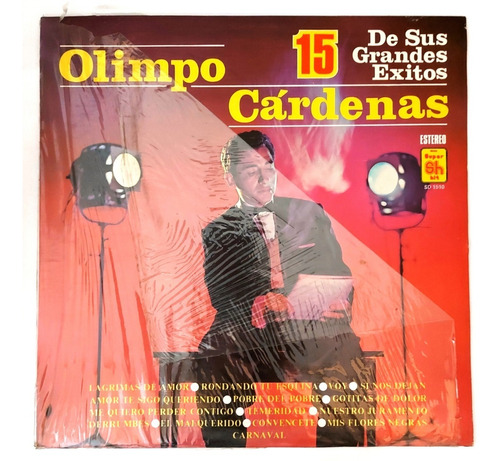 Olimpo Cardenas - 15 Exitos Del Bolerista De America    Lp