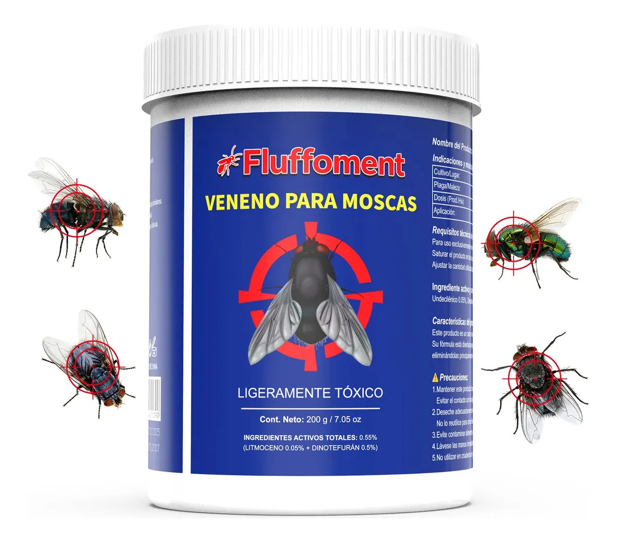 Atrapamoscas Veneno Para Moscas Cebo Atrayente 250 Gr
