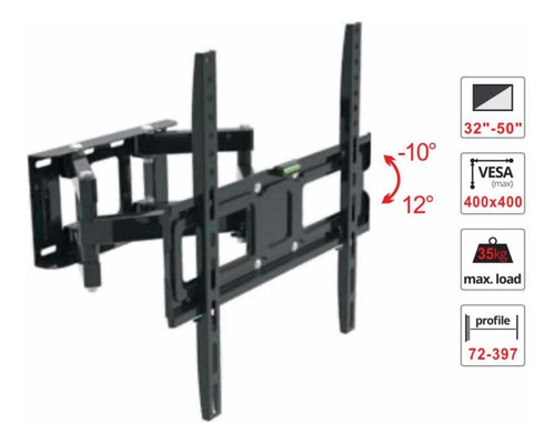 Imagen 2 de 2 de Soporte Para Tv Lcd Led Brazo Doble 32 A 55 Hasta 35kg!
